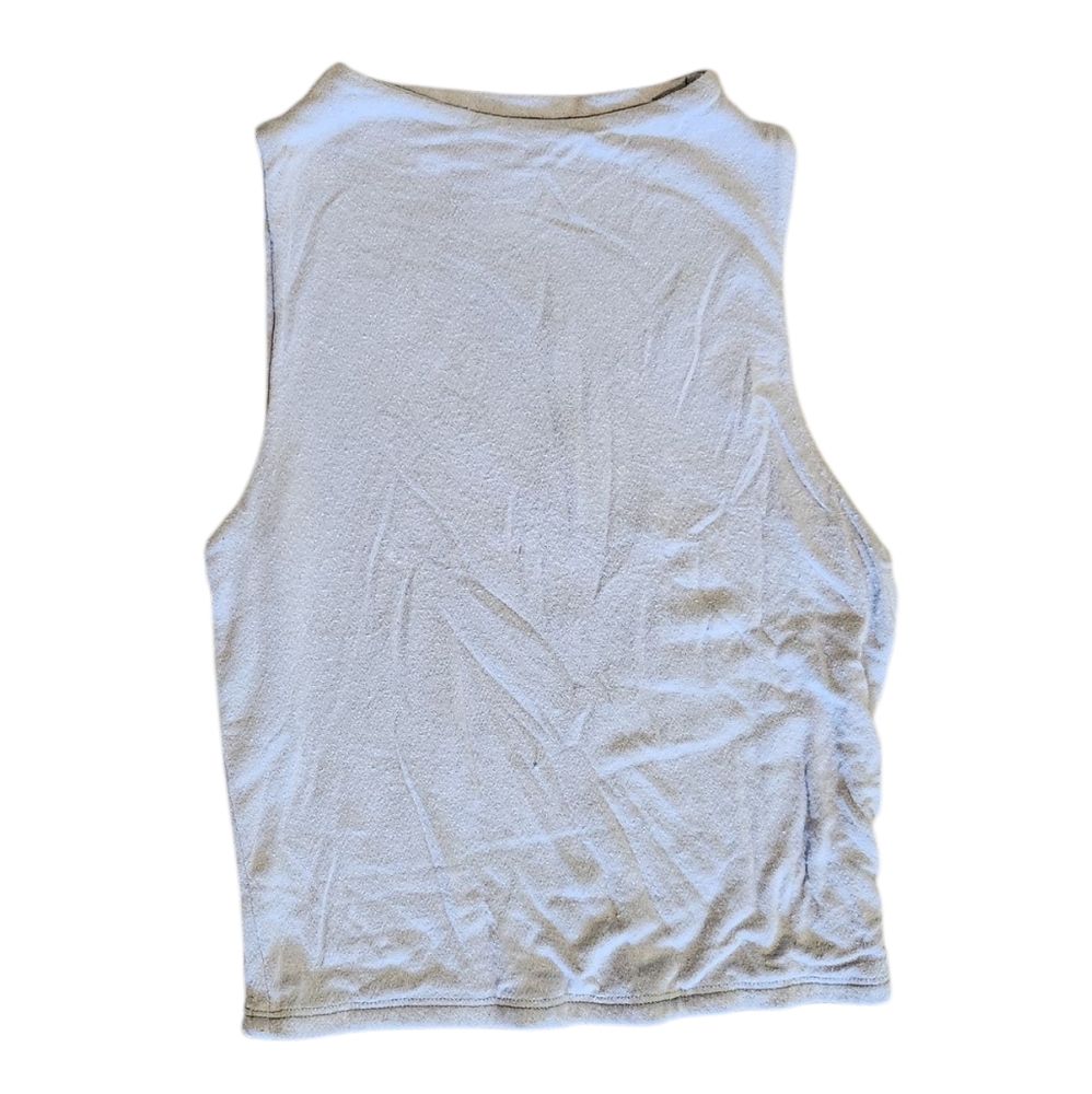 Elegant Light Blue Sleeveless Tank Top